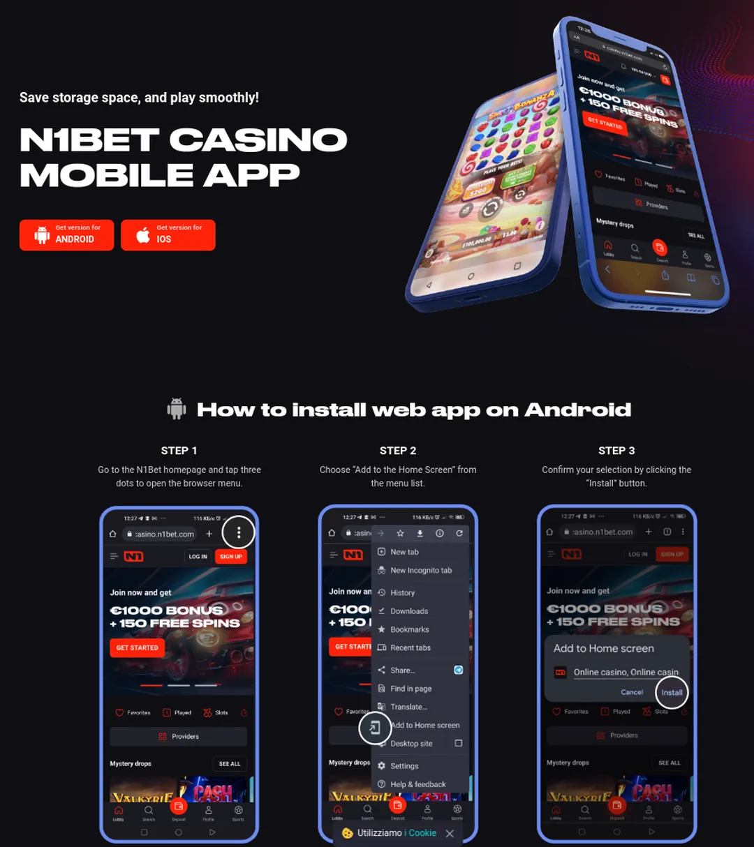 N1Bet app e mobile